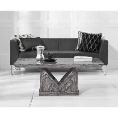 Oak&More Mocha Grey Marble Coffee Table