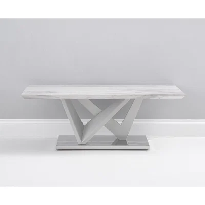 Oak&More Reims Marble Effect Carrera Light Grey Coffee Table