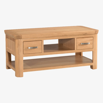 Oak&More Veneto Oak Standard Coffee Table with Drawers