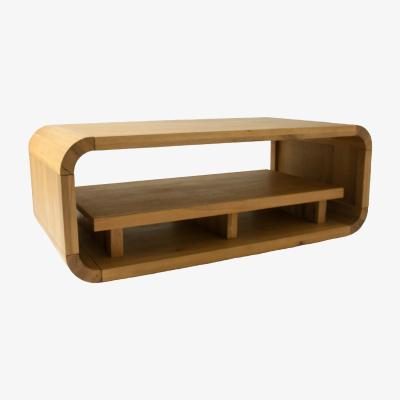 Oak&More Modern Oak Living Coffee Table with Shelf