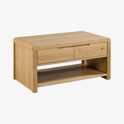 Oak&More Curve Oak Coffee Table