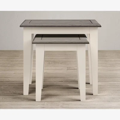 Oak&More Dartmouth Soft White Painted Nest Of Tables