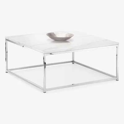 Oak&More Scala White Marble Top Coffee Table