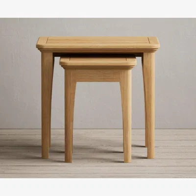 Oak&More Bridstow Solid Oak Nest Of Tables
