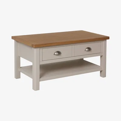 Oak&More Cole Oak and Truffle Grey Large Coffee Table