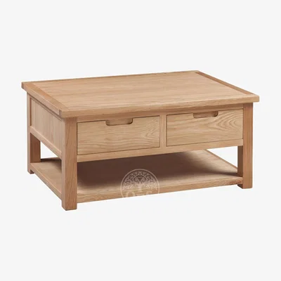 Oak&More Melrose Oak 2 Drawer Coffee Table