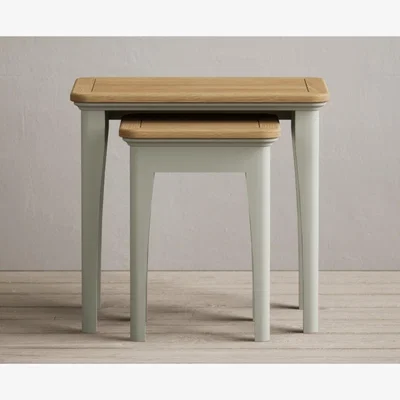 Oak&More Bridstow Soft Green Painted Nest Of Tables