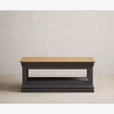 Oak&More Charwood Oak and Charcoal Painted Coffee Table