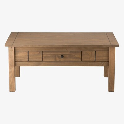 Oak&More Ortis Distressed Pine 1 Drawer Coffee Table