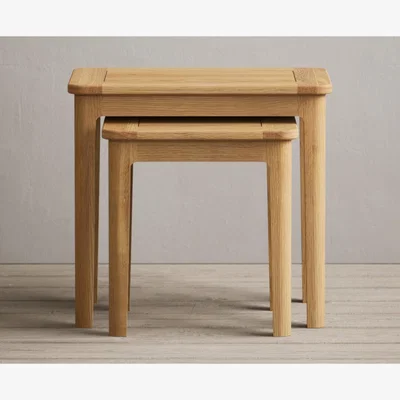 Oak&More Loxton Solid Oak Nest Of Tables