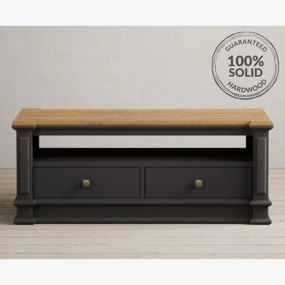 Oak&More Lawson Oak and Charcoal Grey Painted Coffee Table