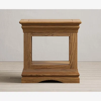 Oak&More Burford Rustic Solid Oak Lamp Table