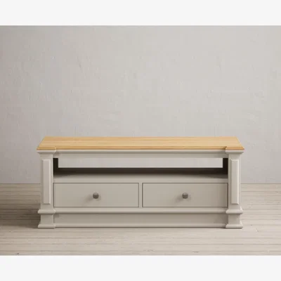 Oak&More Lawson Oak and Soft White Painted Coffee Table