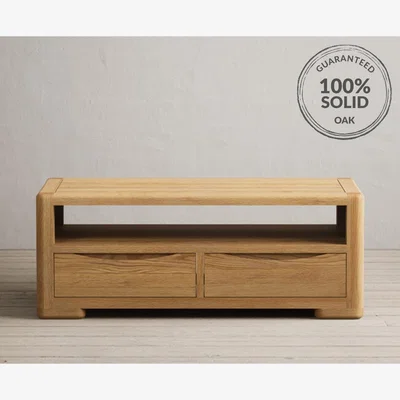 Oak&More Harper Solid Oak 4 Drawer Coffee Table