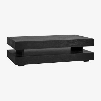 Olivia's Richmond Oakura Blok H Black Coffee Table