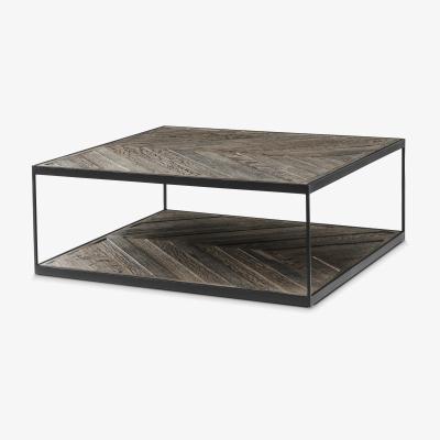 Olivia's Eichholtz La Varenne Square Coffee Table in Weathered Oak