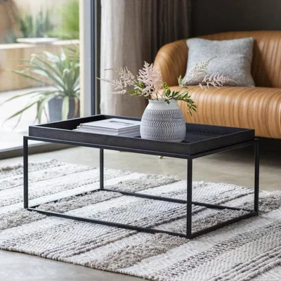 Olivia's Gallery Interiors Forden Tray Coffee Table Black