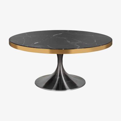 Olivia's Richmond Iroca Brushed Gold And Black Coffee Table