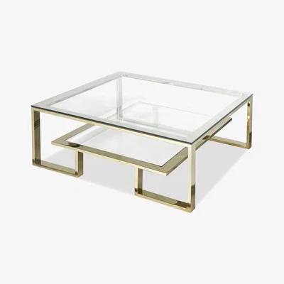 Olivia's Liang & Eimil Mayfair Coffee Table Gold Stainless Steel Frame