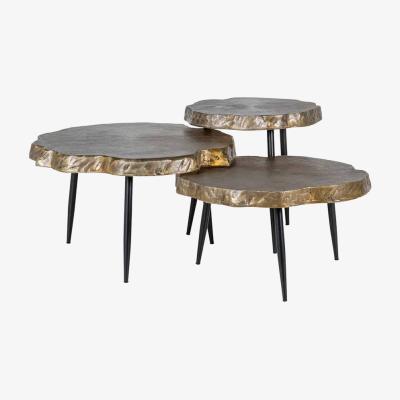 Olivia's Richmond Buloke Black And Gold Coffee Table