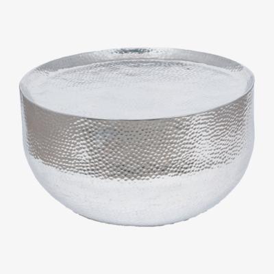 Olivia's Olivia's Mimi Small Hammered and Polished Round Table in Aluminium