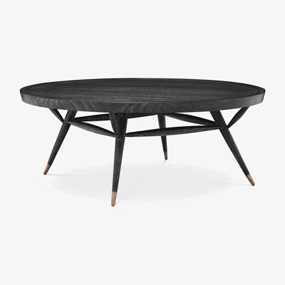 Olivia's Eichholtz Phoenix Coffee Table in Charcoal Grey Veneer