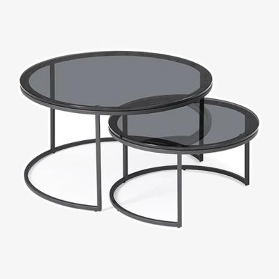 Olivia's Tommy Franks Wheel Glass Coffee Table