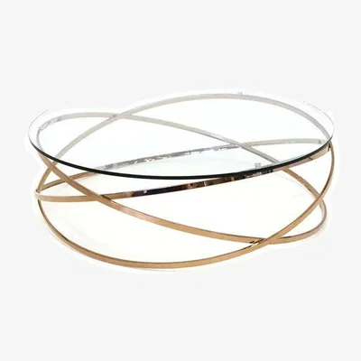 Olivia's Tommy Franks Bistro Coffee Table in Gold