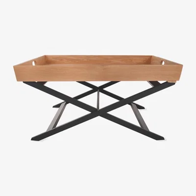 Olivia's Garden Trading Square Butlers Coffee Table in Carbon Oak | Outlet