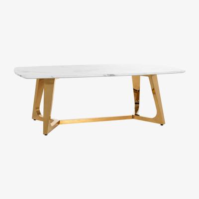 Olivia's Richmond Dynasty Gold And White Coffee Table