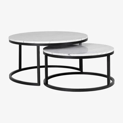 Olivia's Richmond Set of 2 Lexington White Coffee Table