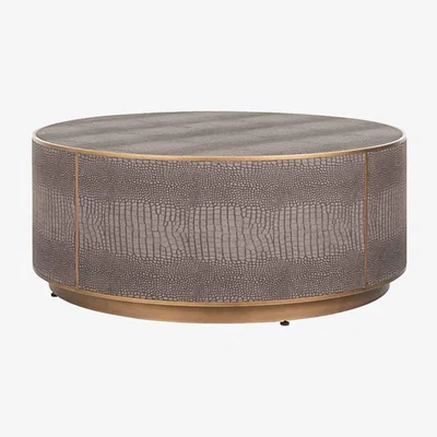 Olivia's Richmond Classio Brushed Gold Round Coffee Table