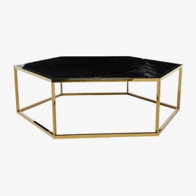Olivia's Olivia's Piper Hexagon Gold Coffee Table