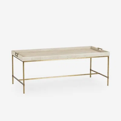 Olivia's Andrew Martin Edith Coffee Table Ivory Shagreen