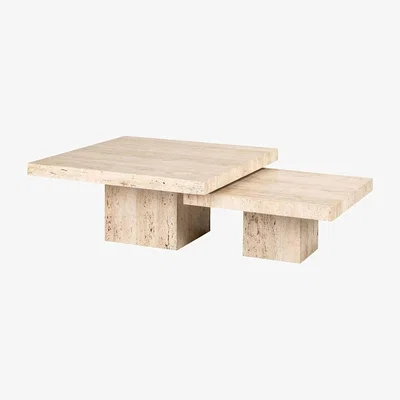 Olivia's Richmond Interiors La Cantera Square Coffee Table Set of 2