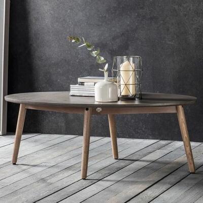 Olivia's Hudson Living Bergen Scandi Oval Coffee Table