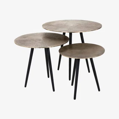 Olivia's Richmond Vittorio Champagne Gold And Black Coffee Table