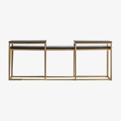 Olivia's Gallery Direct Bletchley Black Nest of Coffee Tables | Outlet