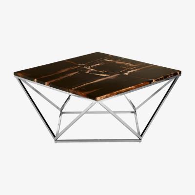 Olivia's Olivia's Dark Petrified, Parallel Base Coffee Table