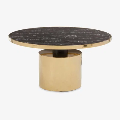 Olivia's Olivia's Otis Coffee Table in Black Marble Effect & Gold