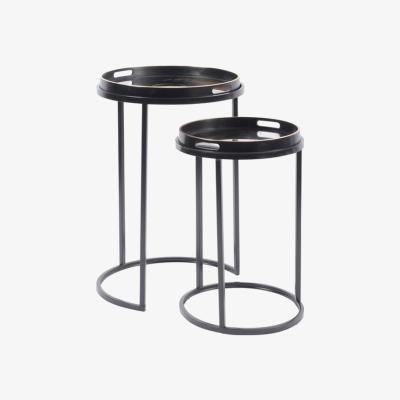 Olivia's Libra Set of 2 Swirl Tables Gold