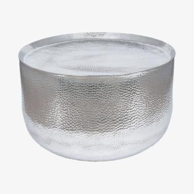 Olivia's Olivia's Mimi Large Hammered and Polished Round Table in Aluminium