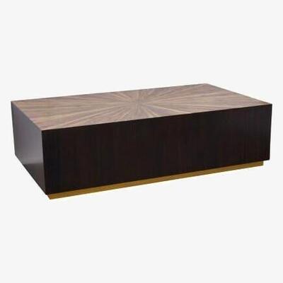 Olivia's Olivia's Gabby Dark Brown Rectangle Coffee Table
