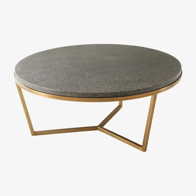 Olivia's TA Studio Fisher Coffee Table Tempest Shagreen / Small