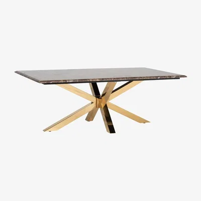 Olivia's Richmond Conrad Gold And Brown Coffee Table