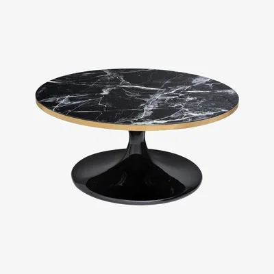 Olivia's Eichholtz Parme Coffee Table in Black Faux Marble