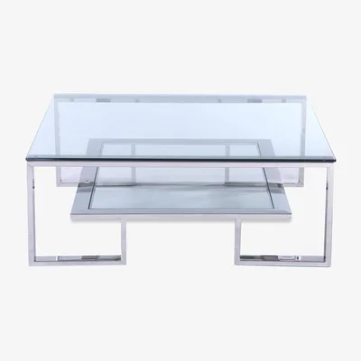 Olivia's Liang & Eimil Mayfair Coffee Table Stainless Steel Frame|Outlet