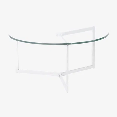 Olivia's Libra Linton Coffee Table Stainless Steel And Glass