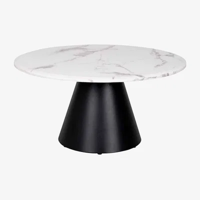 Olivia's Richmond Degas White And Black Coffee Table