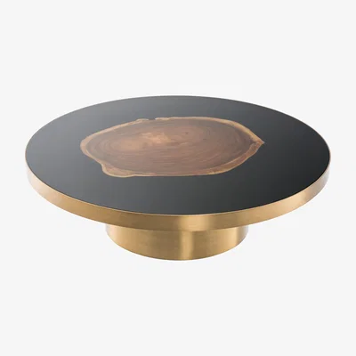 Olivia's Eichholtz Concord Coffee Table in A Brushed Brass Finish